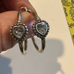 Brighton Heart Hoop Earrings